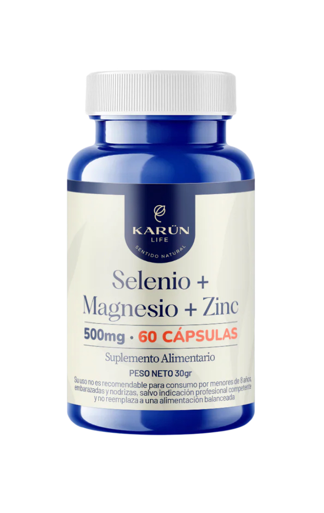 SELENIO + MAGNESIO + ZINC 60 CAP 